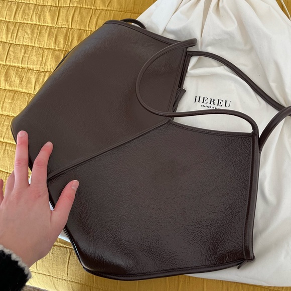 Hereu Calella Distressed leather tote bag - Picture 5 of 5